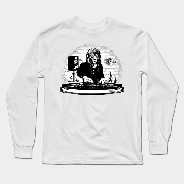 The Lion King of The Decks (Bring Tha Noise DJ) Long Sleeve T-Shirt by BiggerBrotha